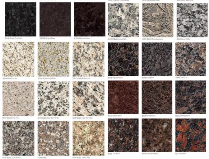 Polished Custom Marble Tile Slabs White Black Brown Natural Stone Granite Prefab Countertop Wall Floor Tiles Project Granite Slab