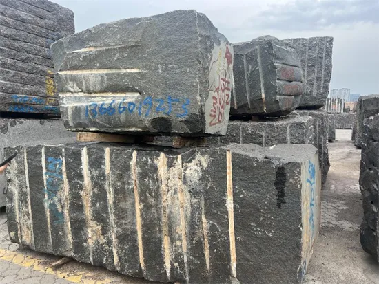 Premium Blue Granite Tombstone Stone Gravestones with Flowers Engraving for Timeless Memories
